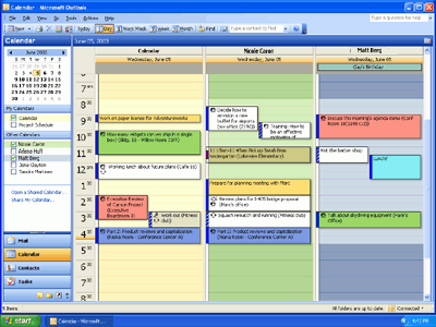 how to create a shared calendar outlook 2003